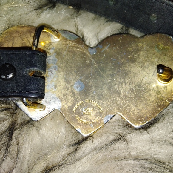 💙Vintage 1980s Triple heart skirt belt - Picture 4 of 7